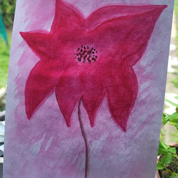 Flower watercolour art