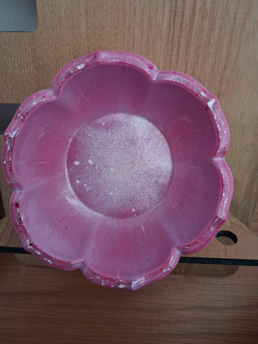 Handmade epoxy resin decorative trinket pot bowl