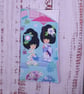 Japanese geisha themed padded glasses case
