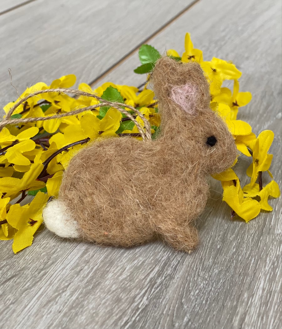 Honey Needle Felted Bunny