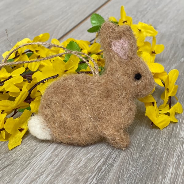 Honey Needle Felted Bunny