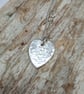 Sterling Silver Small Heart Pendant Necklace (NKSSPDHT10) - UK Free Post