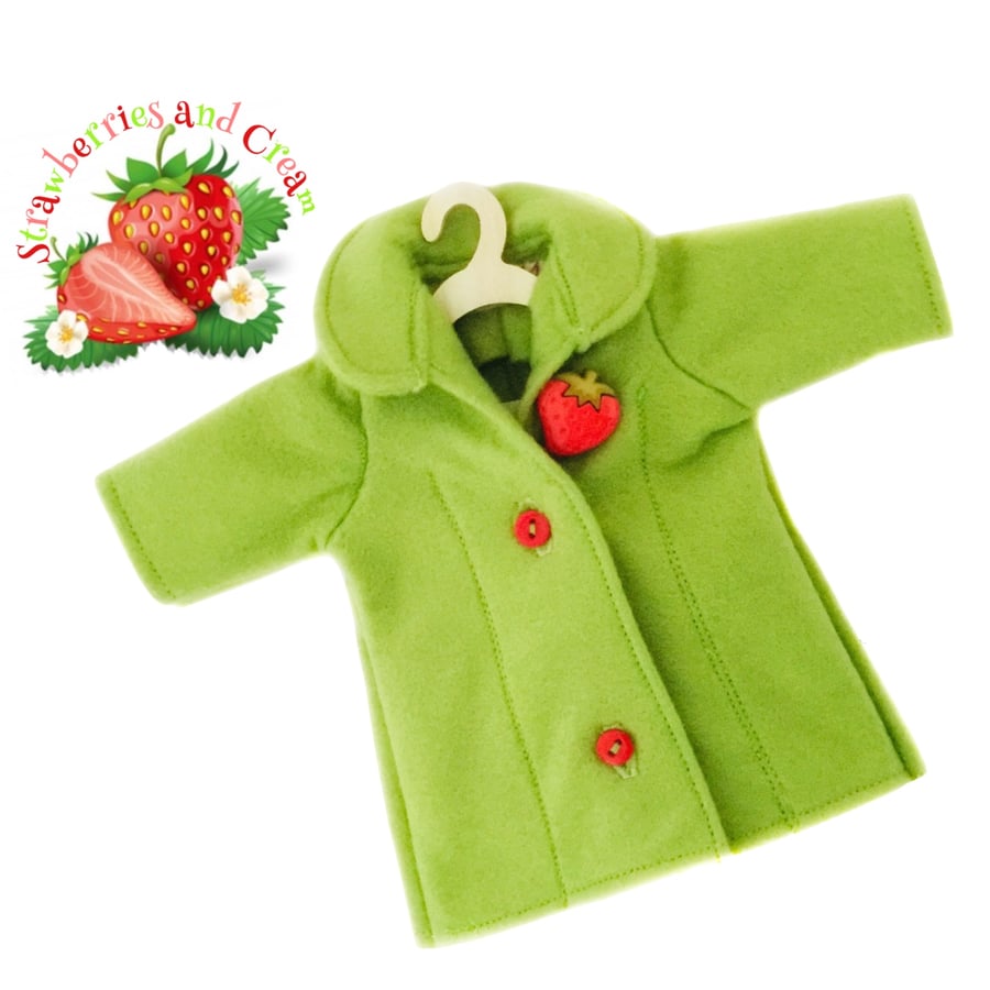 Tailored Green Strawberry Coat