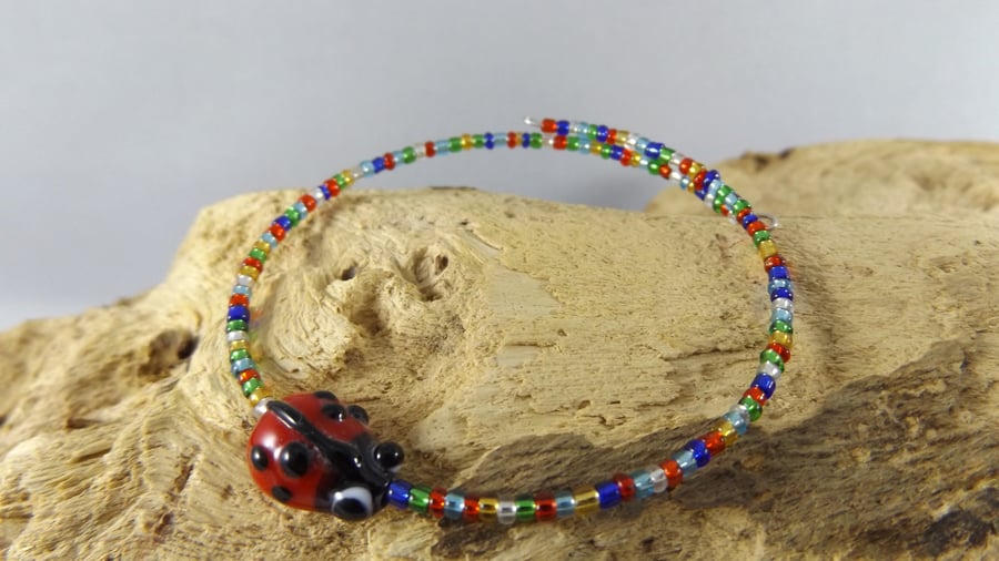 Ladybird charm bracelet