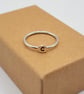Sterling Silver Skinny Initial Ring - Image 1