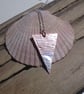 Copper Triangular Pendant Necklace with Sterling Silver - UK Free Post - Image 1