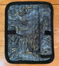 Black Grey and Gold Quilted Fabric Heat Resistant Hair Straightener Mat  - Image 5
