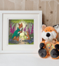 Limited Edition Square Woodland Nursery Print – Fox Art "Finn's Gift of Gloves" - Image 1