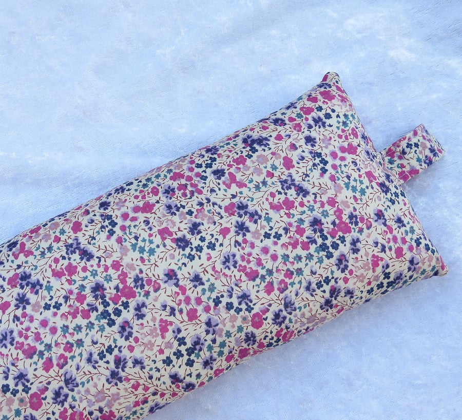 Keyboard wrist support, wrist rest, wrist pillow, made from Liberty Lawn