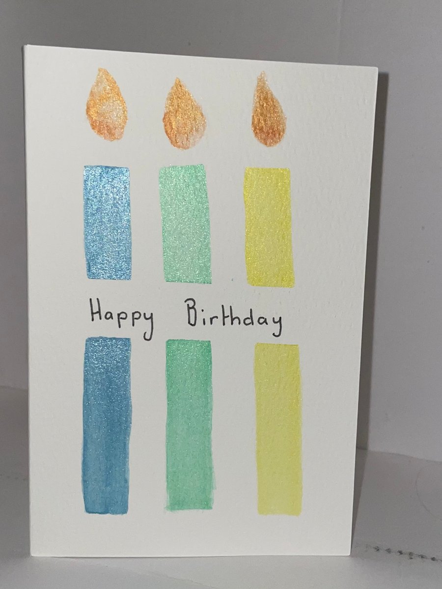 Candle birthday card