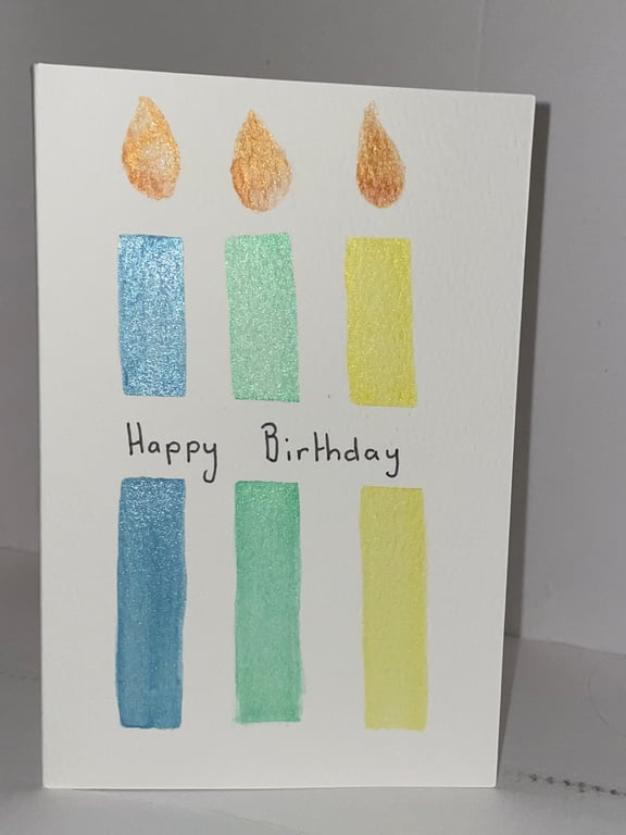 Candle birthday card