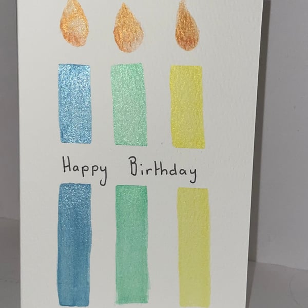 Candle birthday card