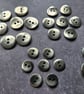 15mm 24L Antique Silver saddle back Buttons medium weight