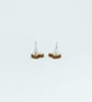 Bee Earrings, Wooden Insect Studs, Silver Plated or Sterling Silver Backs - Image 3