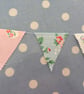 8ft elasticated Cath kidston cotton fabric bunting  - Image 2
