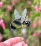 Stained Glass bee plant stake- cute bumblebee gift - Image 4