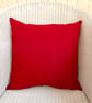 Cushion Cover: Tapestry Swirls design Red reverse 17" (43cm) - Image 3