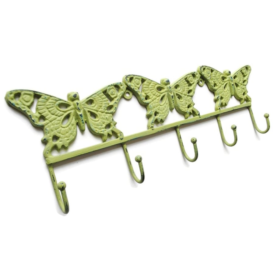 Upcycled Butterfly Key Rack Coat Hooks Hanger G... - Folksy