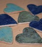 Heart ceramic green brooch - Image 2