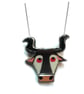 Marvellous Bovine 'Cowin Lush' Bull cow Statement Necklace by EllyMental - Image 1
