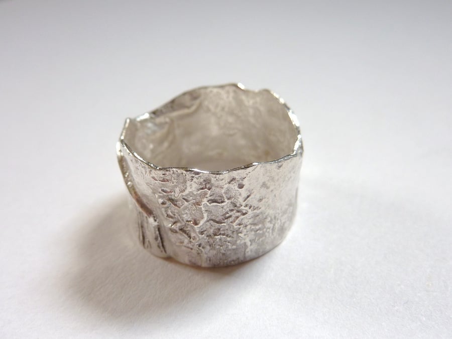 Fused Silver Ring