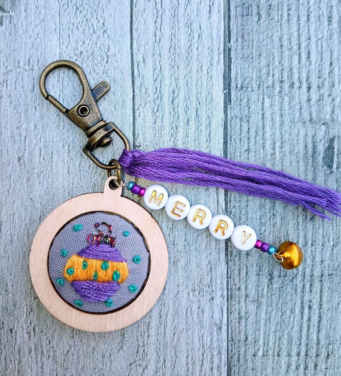 Bauble Keyring or Bag Charm