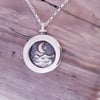 Moonlit seas Pendant with 9 ct moon "mini"