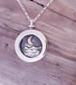 Moonlit seas Pendant with 9 ct moon "mini"
