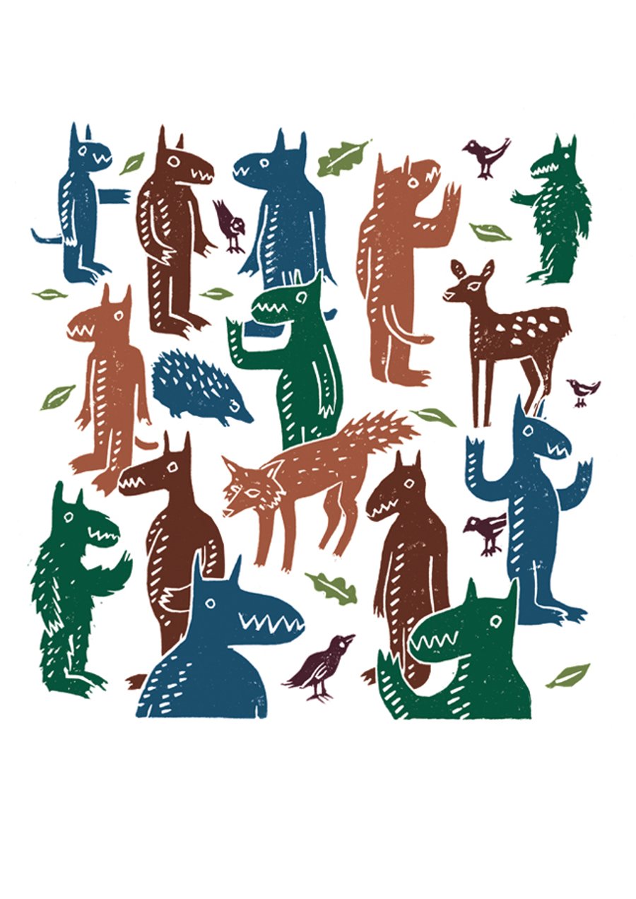 The Folk Forest No.5 A3 poster-print