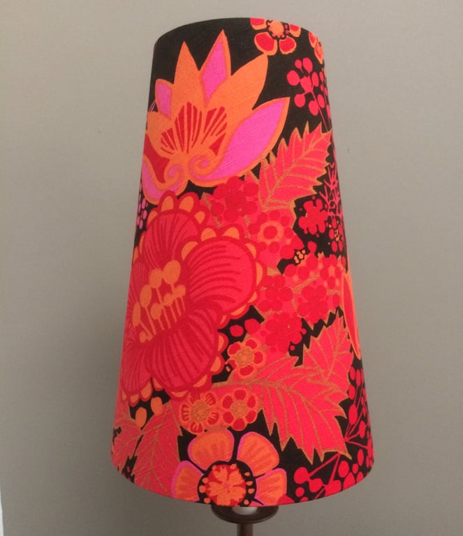 Pink POMPEJA Boras Marta-Lena Bjerhagen Vintage Fabric Lampshade option 