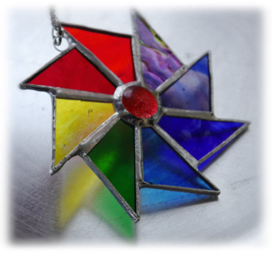 Colour Wheel Suncatcher Stained Glass Rainbow