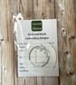 Personalised Christmas decoration. Custom initial on embroidery wreath sticker - Image 5