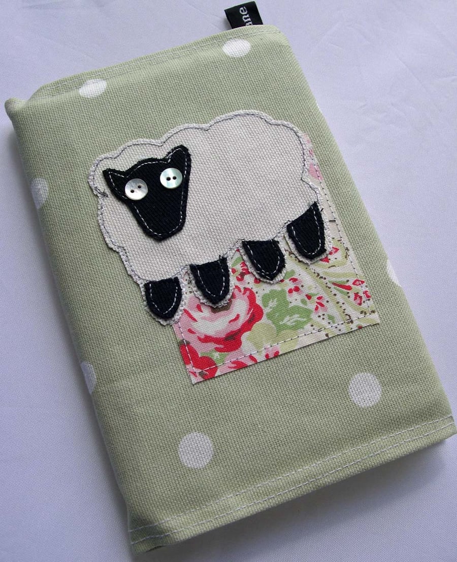 Textile Sheep Journal in Sage Green Polka Dot
