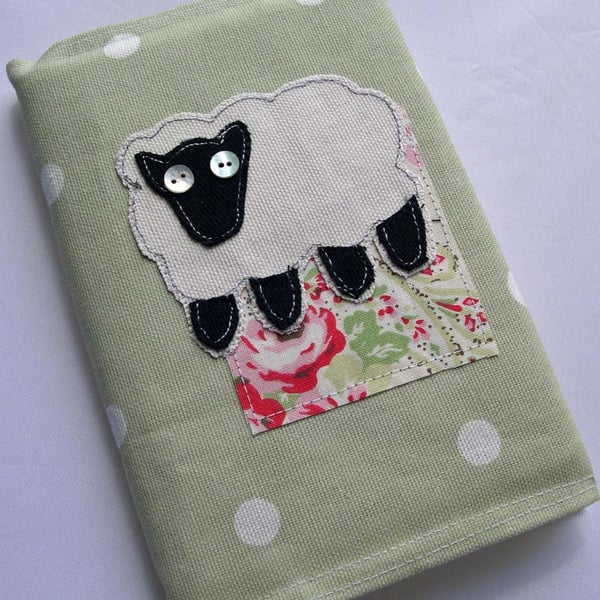Textile Sheep Journal in Sage Green Polka Dot