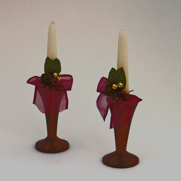 A pair of candlesticks