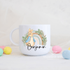 Childs Bunny mug, Polymer unbreakable cup, Easter rabbit mug, happy easter gift