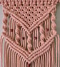 Handmade Peach Pink Macramé Wall Hanging - Boho Cotton Wall Decor. - Image 4