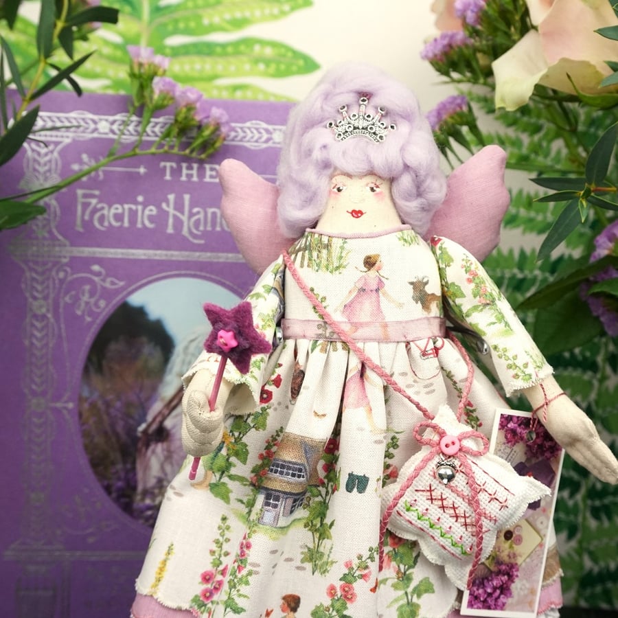 Hollyhock, A Tiny Fairy God Mother Doll