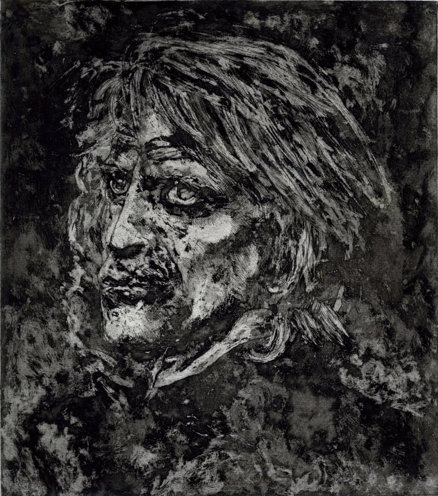 Kinski, Aquatint Etching Print, Signed & Numbered (Framed)