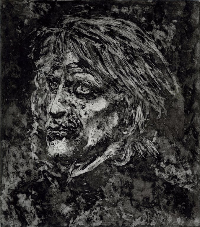 Kinski, Aquatint Etching Print, Signed & Numbered (Framed or Unframed)