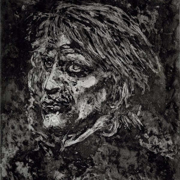 Kinski, Aquatint Etching Print, Signed & Numbered (Framed)