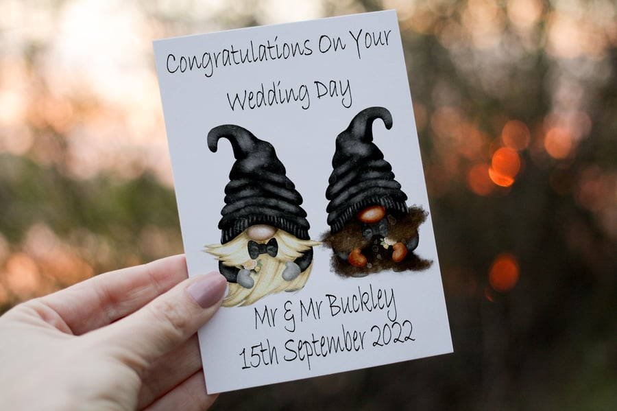 Congratulations On Your Wedding Day Card, LGBTQ Wedding Card, Same Sex Wedding