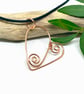 Copper Heart Pendant Necklace  - Image 1