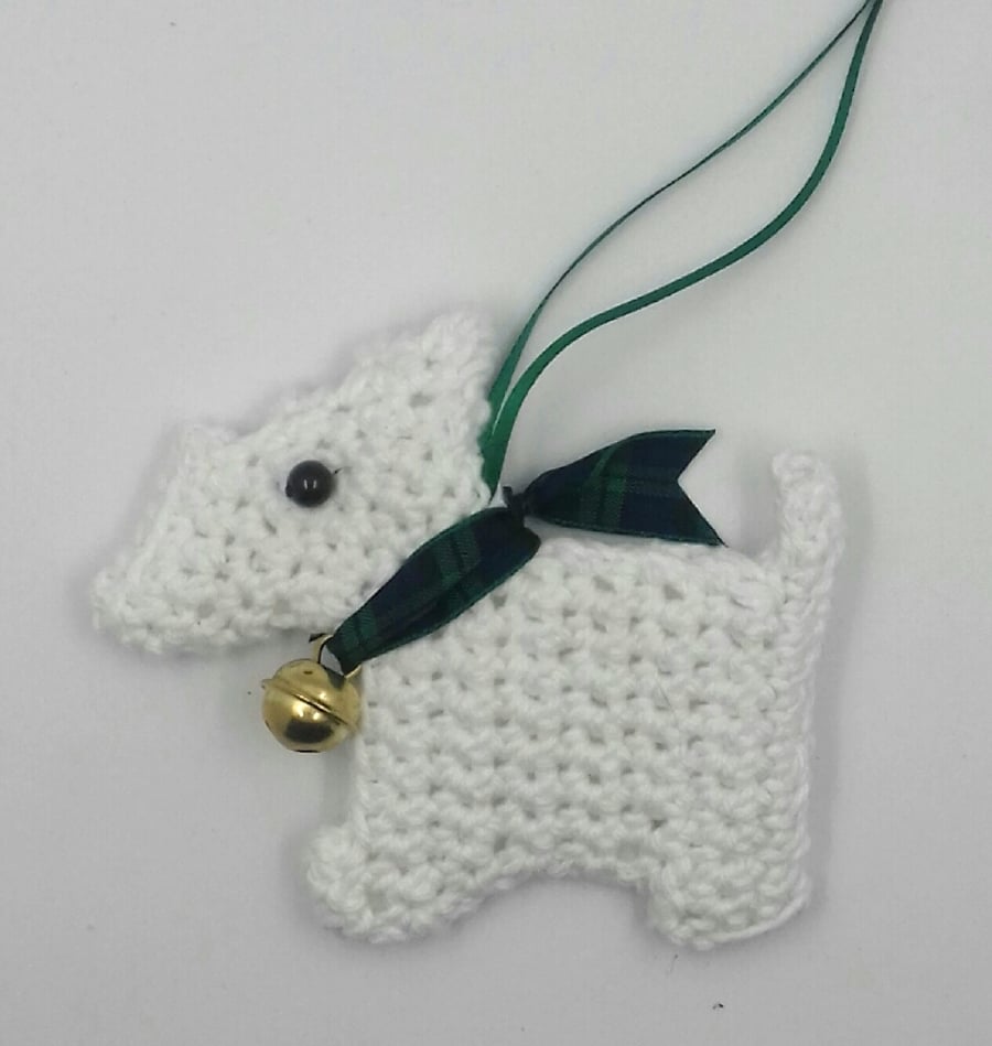 Reserved for Leah Crochet Scottie Dog 