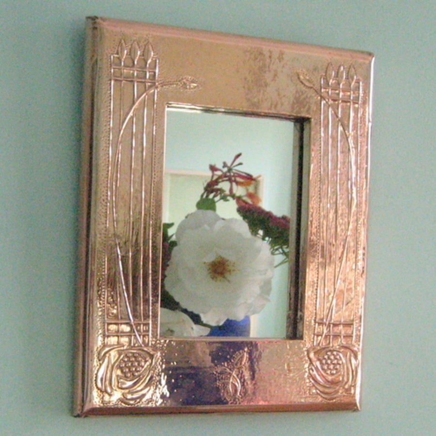 Copper mirror,Mackintosh style
