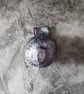 Baby Fledgling Ornament, Metallic Purple Green Little Bird Sculpture - Image 8