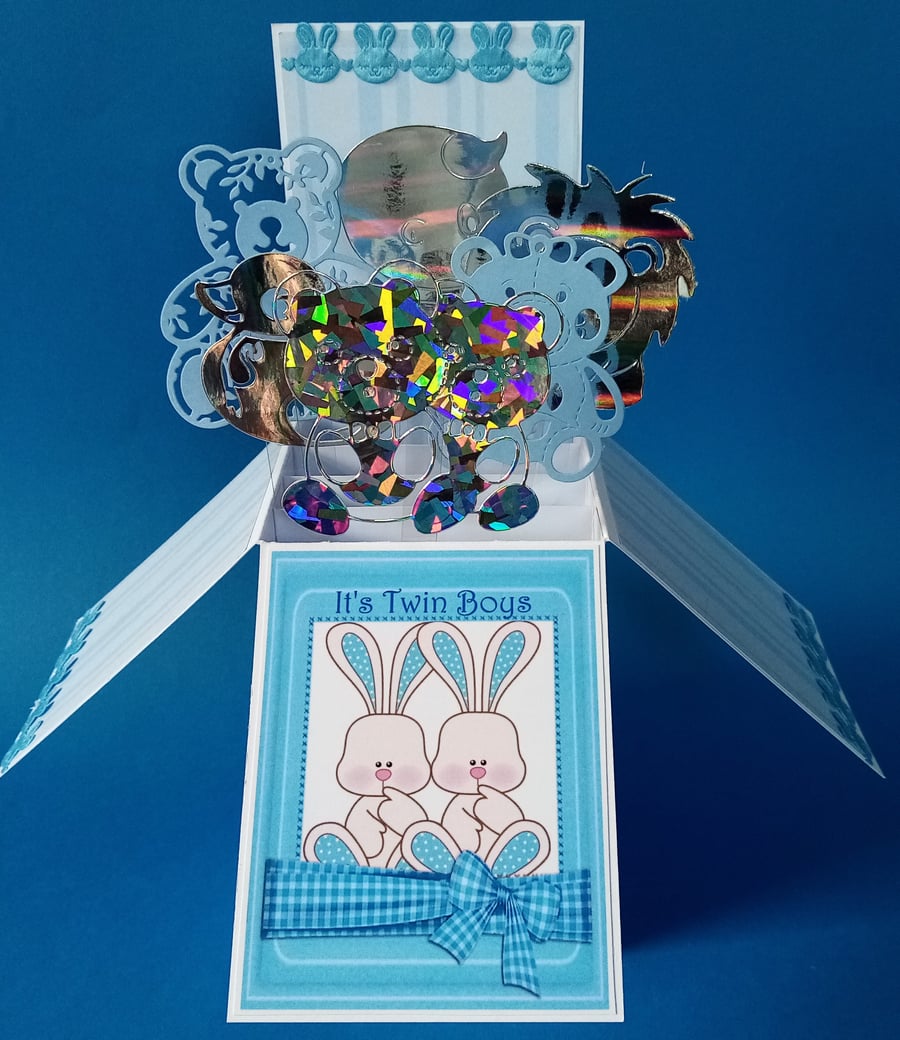 Twin Baby Boy's Card