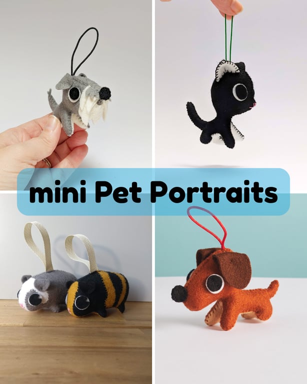 Hanging 3D Pet Portrait made just for you