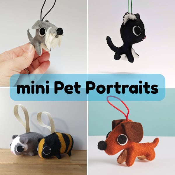 Hanging 3D Pet Portrait made just for you
