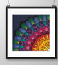 076A - Cross stitch pattern - Fabuous Rainbow Sun complete QUADRANT Mandala - Image 2